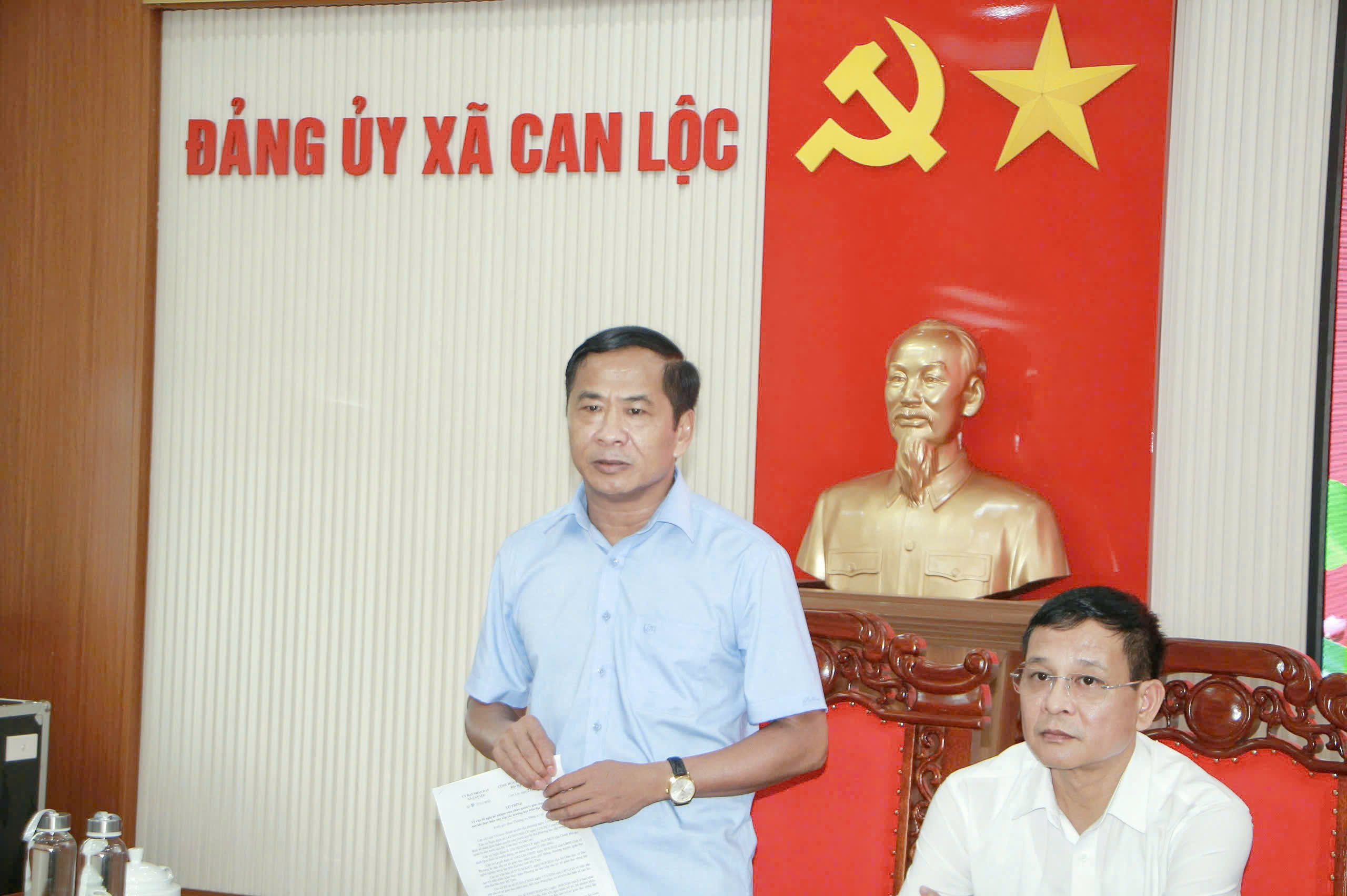 Xã Can Lộc gặp mặt cán bộ quản lý các trường học trên địa bàn