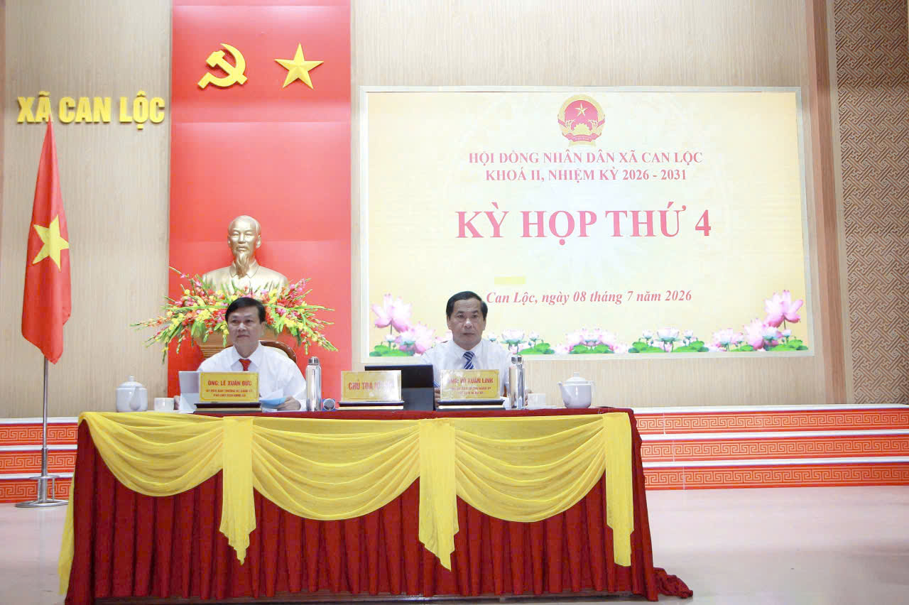 Khai mạc kỳ họp thứ 4 HĐND xã Can Lộc khoá II