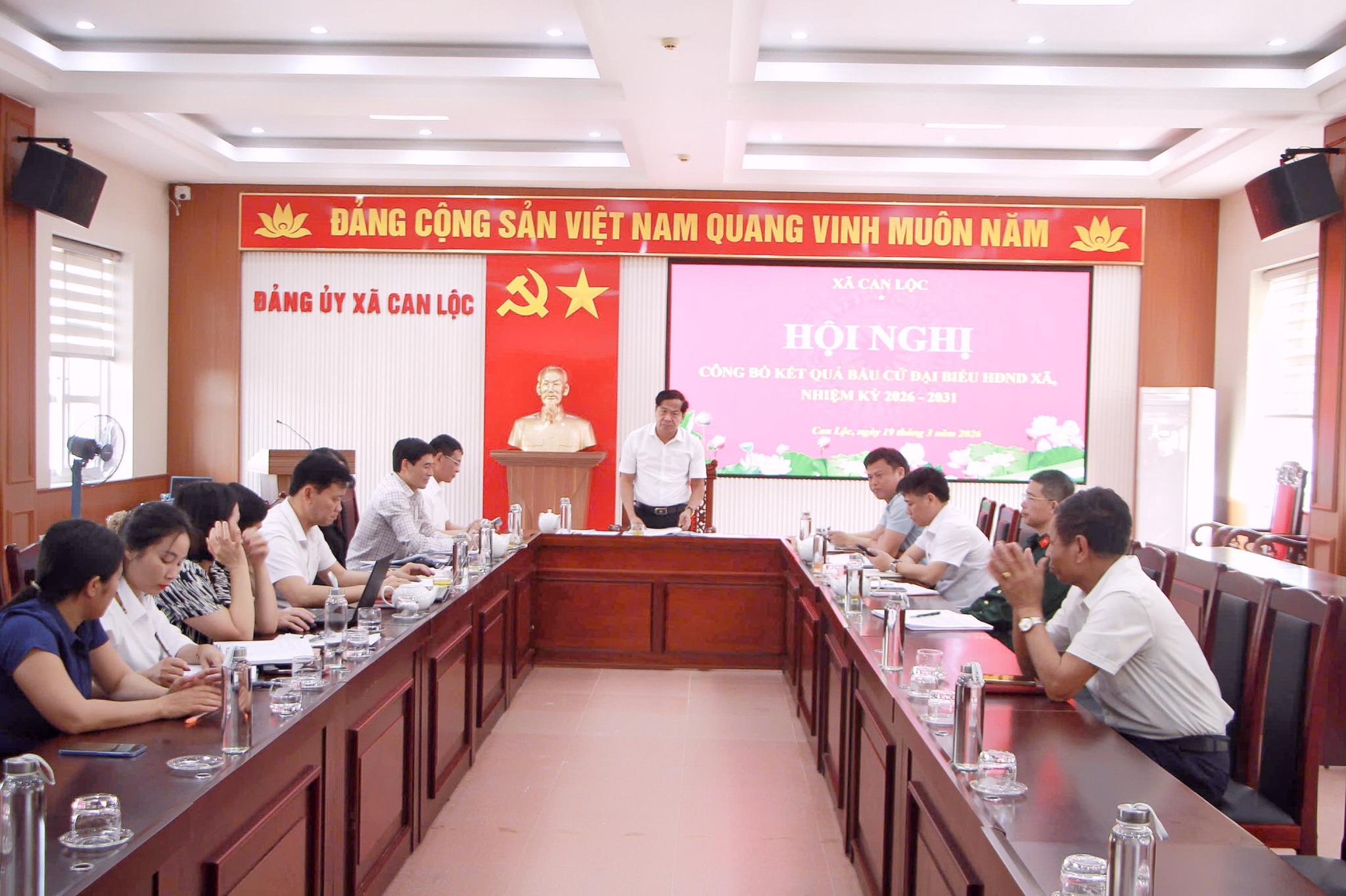 XÃ CAN LỘC CÔNG BỐ DANH SÁCH 23 ĐẠI BIỂU HĐND XÃ, NHIỆM KỲ 2026 - 2031