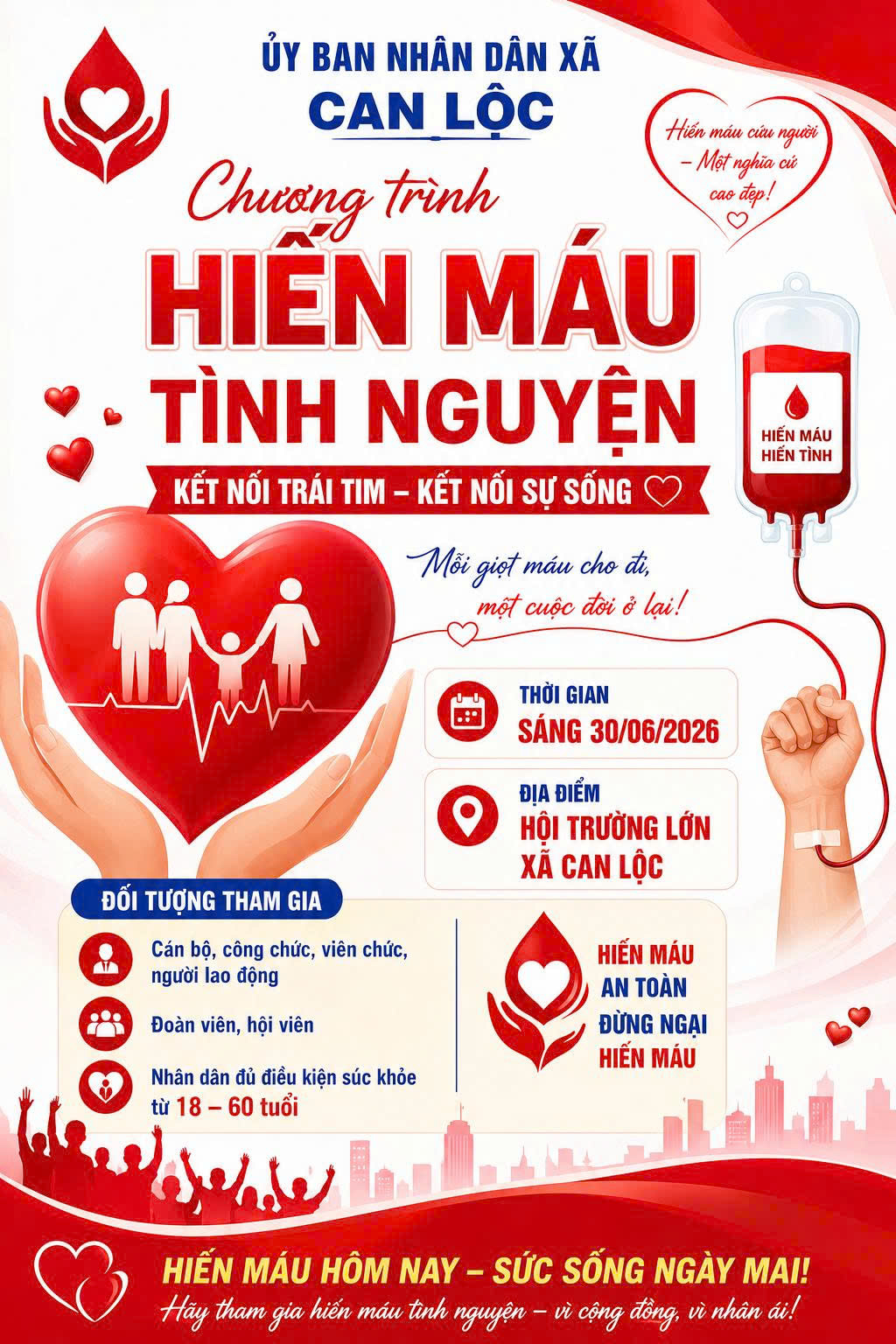 Hướng tới ngày hội “Hiến máu tình nguyện” Lần thứ I, năm 2026