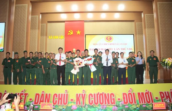 Đại hội đại biểu Hội Cựu chiến binh xã Can Lộc thành công tốt đẹp