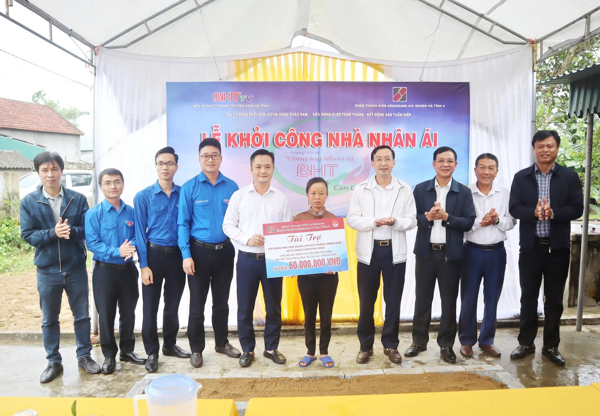 Khởi công nhà nhân ái cho hộ có hoàn cảnh khó khăn tại xã Can Lộc 