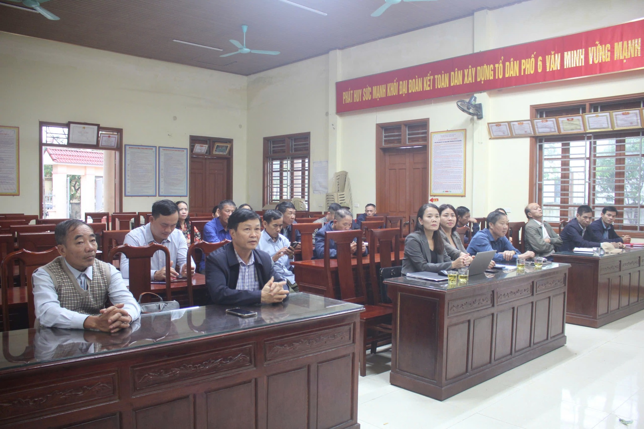 Thường trực HĐND xã Can Lộc tổ chức giao ban với Tổ đại biểu số 1