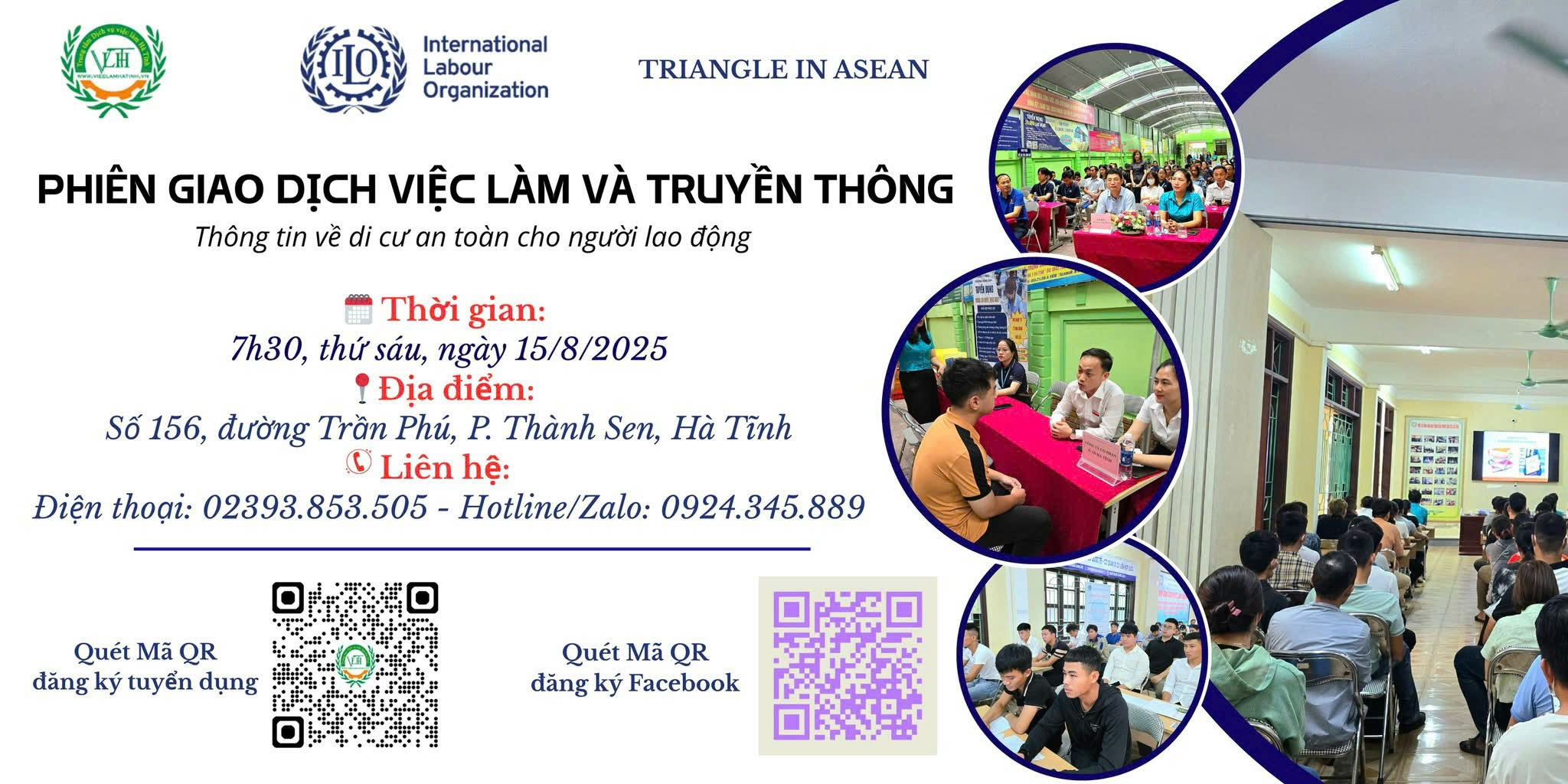 TRUNG TÂM DỊCH VỤ VIỆC LÀM HÀ TĨNH THÔNG BÁO PHIÊN GIAO DỊCH VIỆC LÀM VÀ TRUYỀN THÔNG