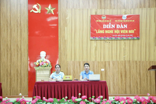 Can Lộc tổ chức diễn đàn " lắng nghe hội viên nói"