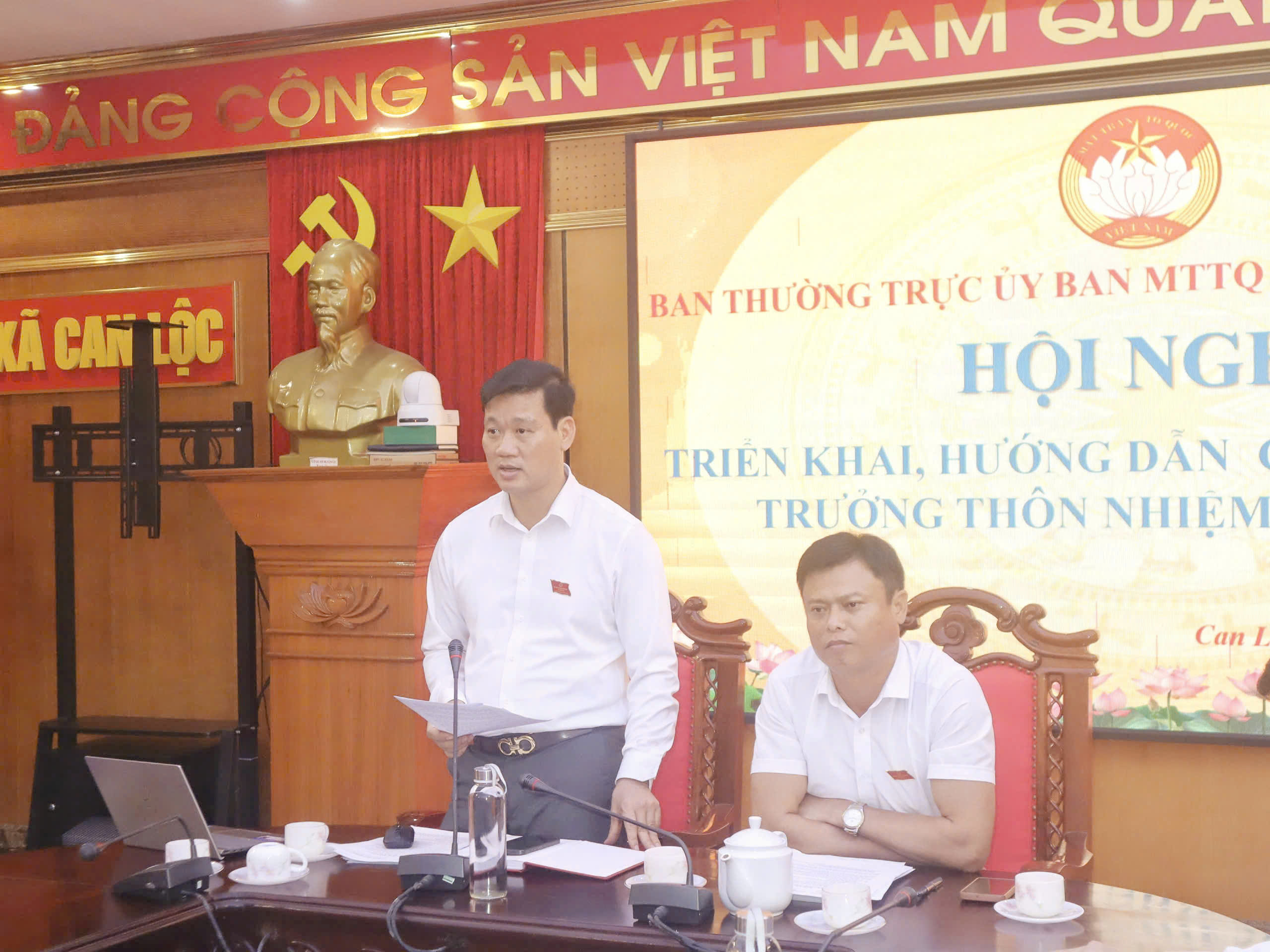 Xã Can Lộc hội nghị triển khai, hướng dẫn công tác bầu cử trưởng thôn nhiệm kỳ 2026–2031