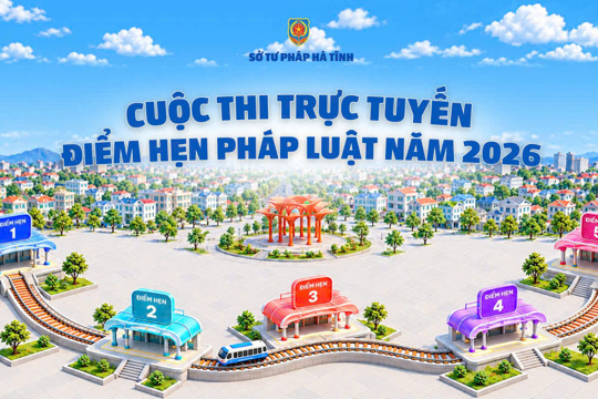 Từ 00 giờ 00 phút ngày 21/10/2026, Cuộc thi trực tuyến “Điểm hẹn pháp luật” năm 2026 do Sở Tư pháp tổ chức chính thức khởi động. Không cần cài đặt ứng dụng, không phải đăng ký tài khoản, chỉ với một chiếc điện thoại có kết nối Internet và 05 phút mỗi ngày, người dân vừa cập nhật được những quy định pháp luật mới gần gũi với đời sống, vừa có cơ hội nhận giải thưởng.