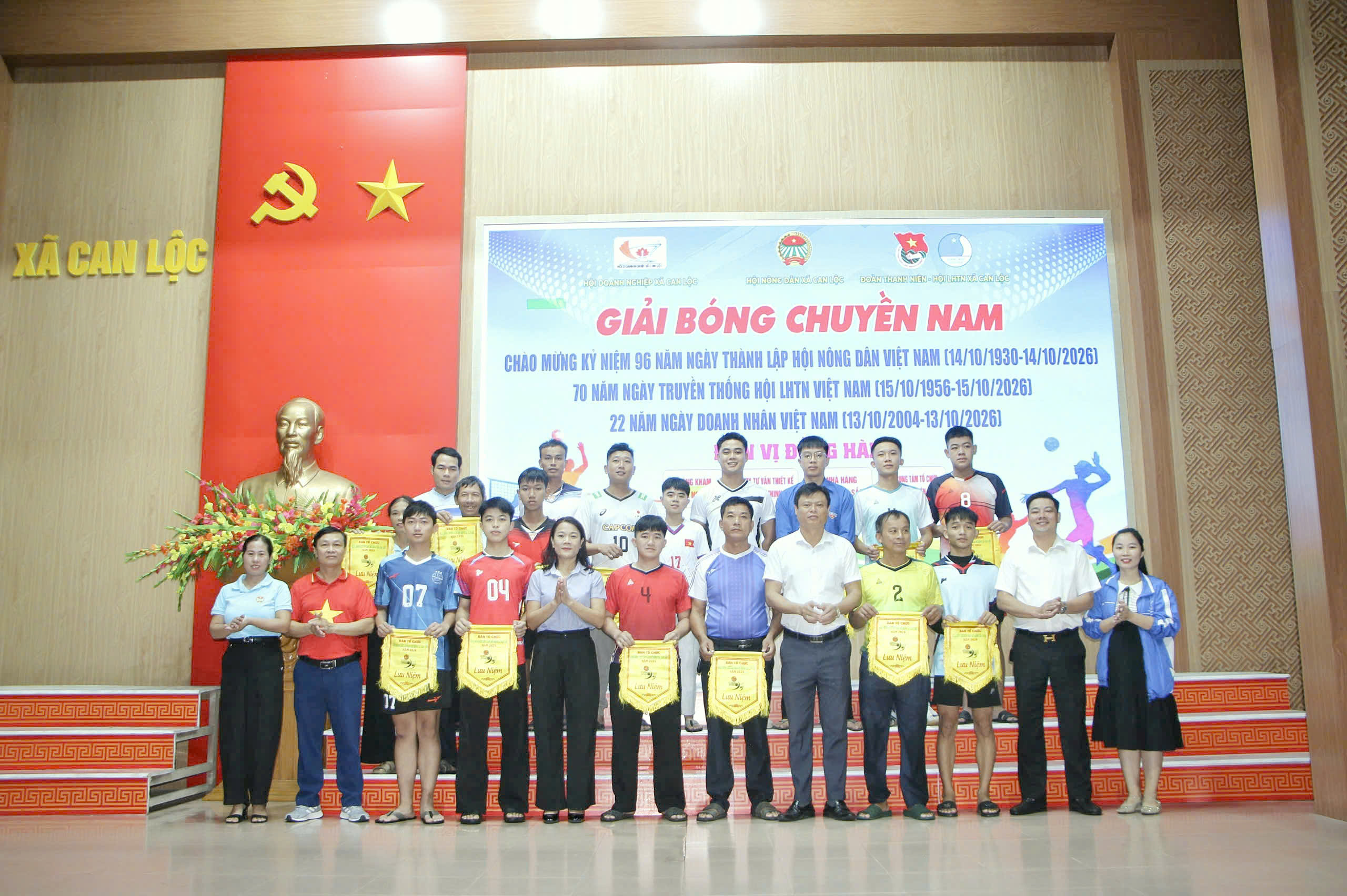Can Lộc khai mạc giải bóng chuyền Nam mở rộng năm 2026