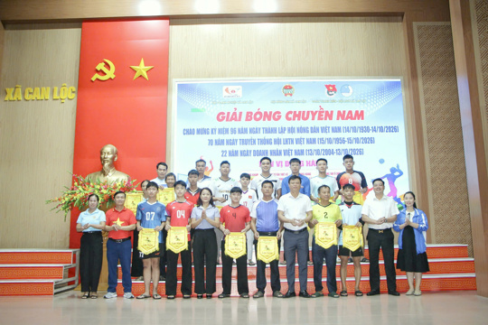 Can Lộc khai mạc giải bóng chuyền Nam mở rộng năm 2026