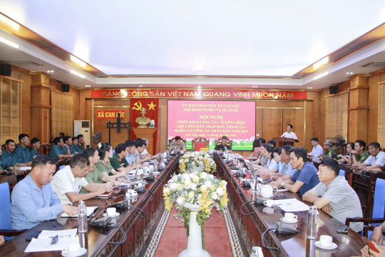 Can lộc triển khai công tác tuyển chọn, gọi công dân nhập ngũ năm 2027 
