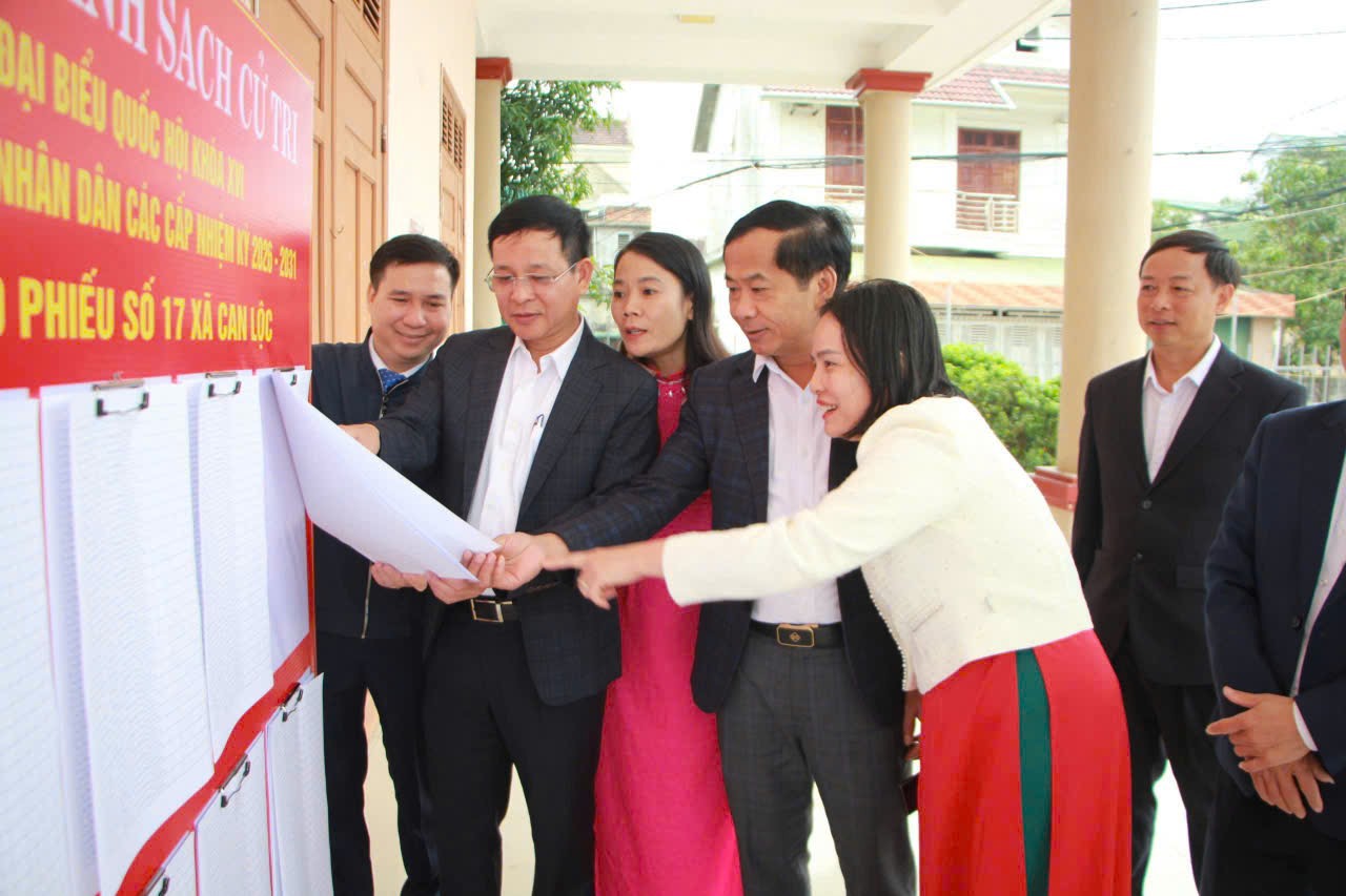 Can Lộc hoàn thành niêm yết danh sách cử tri tại các thôn